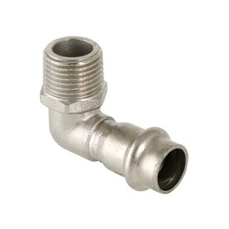 Угольник 90° с нар.р. нерж. сталь 15х1/2'' VTi.953.I.001504