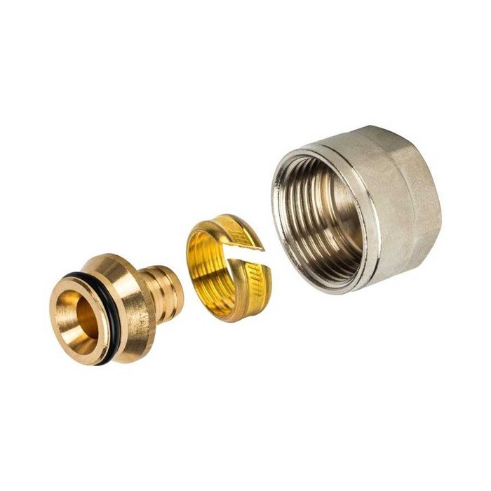 Фитинг компрессионный STOUT для PEX трубы 16х2,0х1/2" SFC-0024-001620 - фото 16723