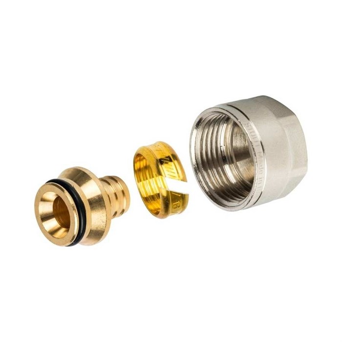 Фитинг компрессионный STOUT для PEX трубы 16х2,0х3/4" SFC-0020-001620 - фото 16725