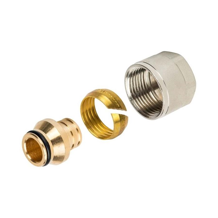 Фитинг компрессионный STOUT для PEX трубы 20х2,0х3/4" SFC-0020-002020 - фото 16727