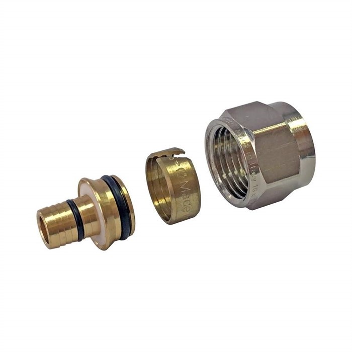 Фитинг компрессионный STOUT для PEXс-AL-PEXc трубы 16х2,6х3/4" SFC-0026-162634 - фото 16730