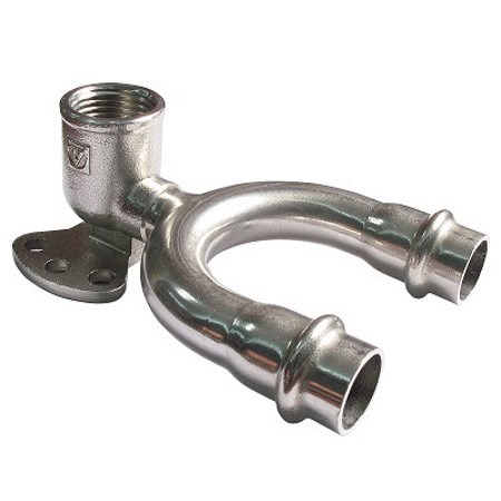 Водорозетка проходная нержавеющая сталь 15х1/2'' VTi.954.DI.150415 - фото 17078