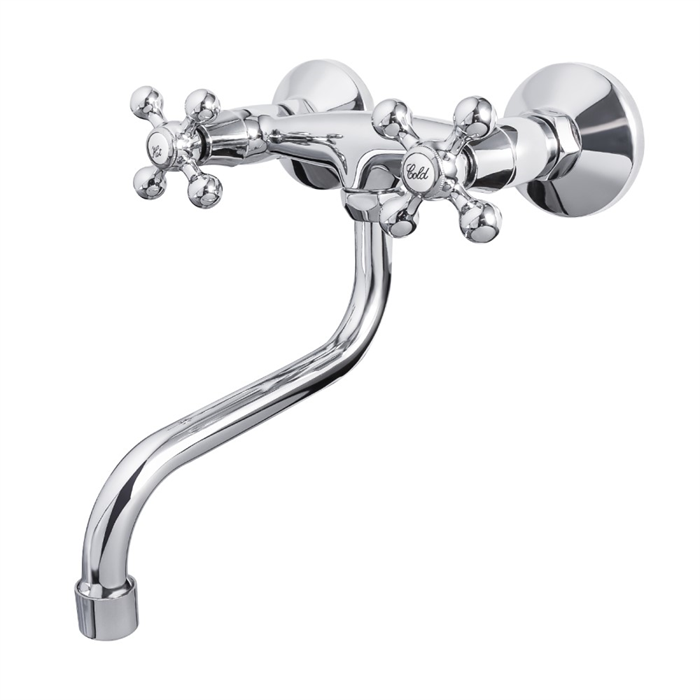 MN4619 Смеситель для кухни настенный нижний излив хром Maxonor MN4619 - фото 17755