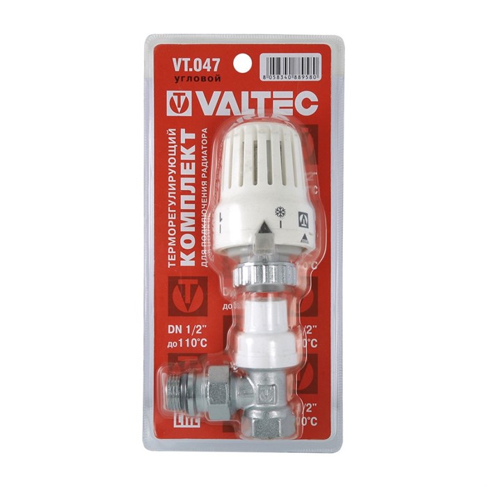 Клапан с термостатической головкой VALTEC, для рад. угловой 1/2''  (VT.047.N.04) VT.047.N.04 - фото 18873