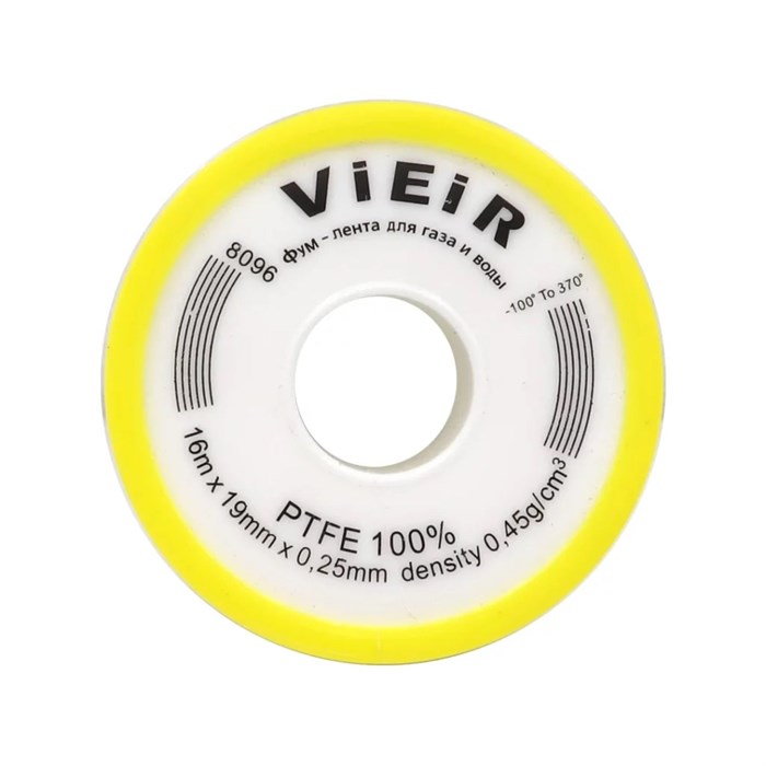 Фум лента Vieir VR8096 16м*19мм*0,25мм (0.45g/cm3) VR8096 - фото 20208