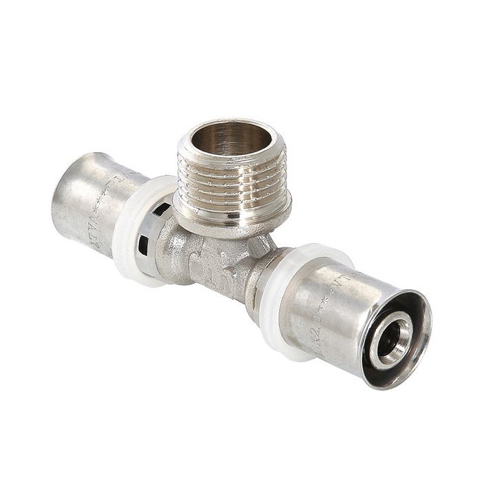 Тройник пресс VALTEC с переходом на нар. р. 20х1/2"х16 VTm.233.N.200416