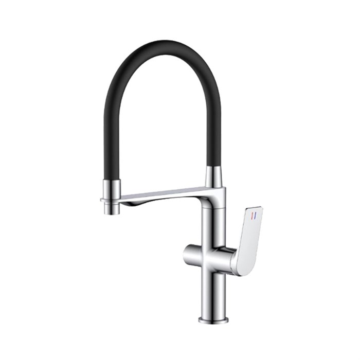 Смеситель для кухни с подключением фильтра и гибким изливом VALFEX Adara Chrome VF.76816 - фото 22923