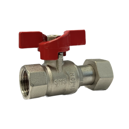 Кран шаровой прямой с накидной гайкой 3/4''х3/4" внутр. резьба SMS-1042 1040-3/4