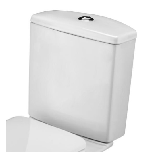 Бачок Santek ''Алькор'', нижний подвод, с крышкой, белый (16,5) 1.WH30.1.860 - фото 24368