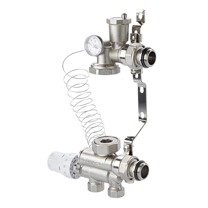 Насосно-смесительный узел VALTEC, без насоса, монтажная длина 130 мм, VT.ECOMIX.0.130 VT.ECOMIX.0.130