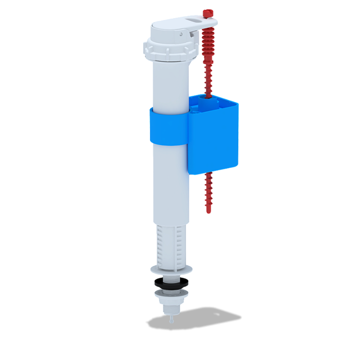 Клапан нижний 3/8'' с пластиковым штуцером АНИ (WC5530) эконом WC5530