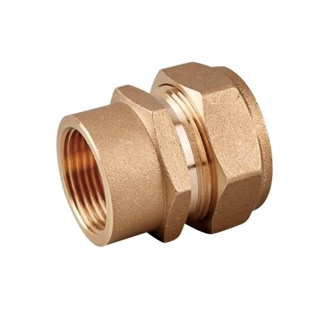 Муфта для гофр. нерж. трубы 15х1/2" с внутр. резьбой 17822