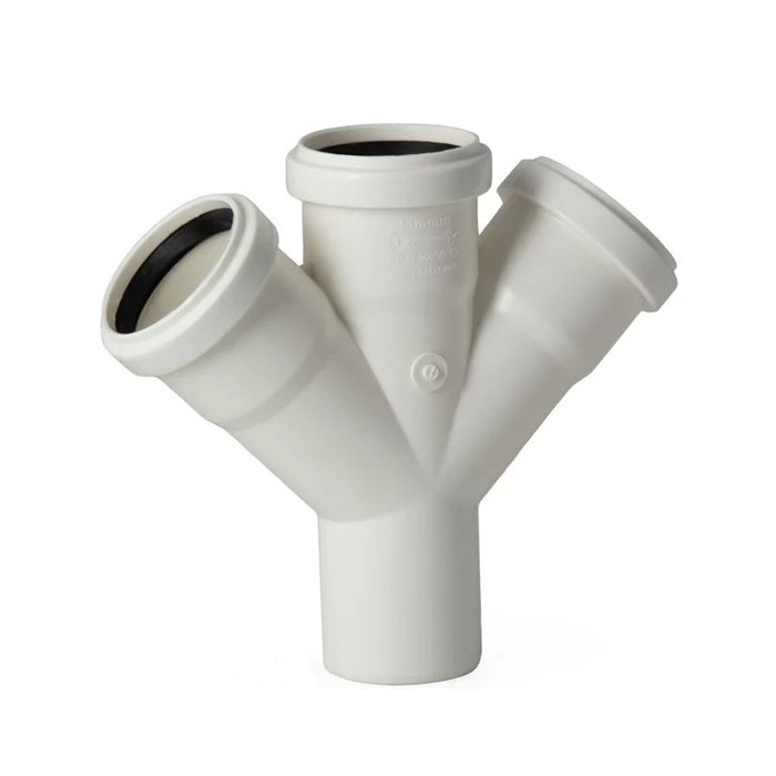 Крестовина PRIME  50/50/50х45° для вн. малошумной канализ. VALFEX 27105050PR