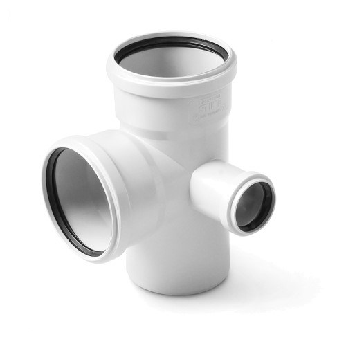 Крестовина PRIME двухпл. 110/110/50х90° прав. для вн. малошумной канализ. VALFEX 28211150PR