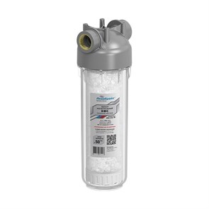 SL10, Фильтр-колба 1/2'' дозатор полифосфата для технического умягчения воды (с/фил, с/креп, с/болт)