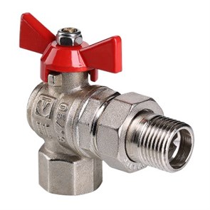 Кран шаровой УГЛОВОЙ Valtec BASE с полусгоном 1 вн.-нар. (VT.228.N.06) VT.228.N.06