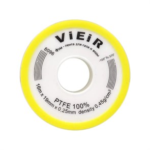 Фум лента Vieir VR8096 16м*19мм*0,25мм (0.45g/cm3) VR8096