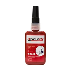 Анаэробный клей-герметик СИНИЙ тюбик (50 мл.) VALFEX (демонтаж с усилием)
