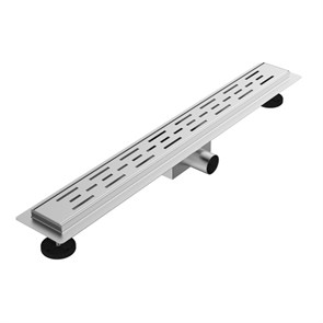 Трап линейный VALFEX PREMIUM комбинированный затвор (сухой+гидро) №4, сталь, 300 мм, вых. 40/50 VF.061.050K.300.04.PR