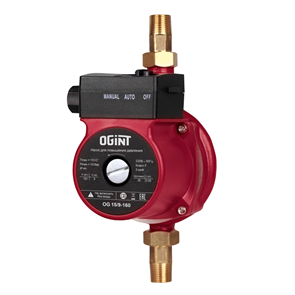 Насос повышения давления Ogint 15/9-160 PN10, с проводом, 1/2" OG 15/9-160