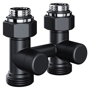 Узел прямой нижнего подключения Royal Thermo Design 1/2"х3/4" EK (черный) RANDP11234BL