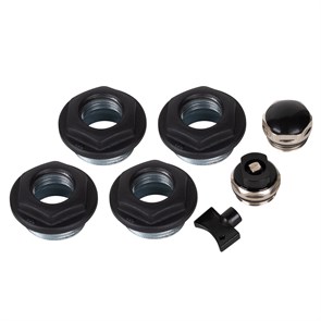 Комплект монтажный для радиатора Royal Thermo 1”х 1/2" черный RT1/2B