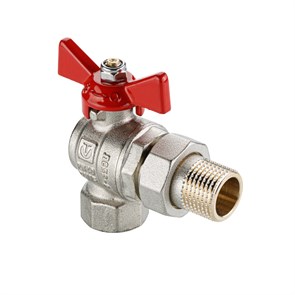 Кран шаровой УГЛОВОЙ Valtec BASE-ГОСТ с полусгоном  3/4" вн.-нар. VT.228S.N.05