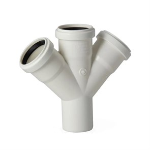 Крестовина PRIME  50/50/50х45° для вн. малошумной канализ. VALFEX 27105050PR