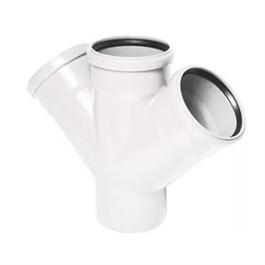 Крестовина PRIME 110/110/110х45° для вн. малошумной канализ. VALFEX 27111110PR