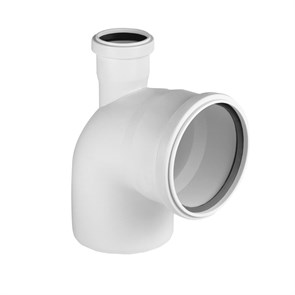 Отвод PRIME универсальный 110/50х90° фронт-вверх для вн. малошумной канализ. VALFEX 23125150PR