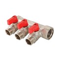 Коллектор VALTEC с отсекающими кранами, 3/4''х2 вых. 1/2'' нар.  (VTc.580.N.0502) VTc.580.N.0502 - фото 12005