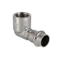 Угольник 90° с вн.р. нерж. сталь 15х1/2'' VTi.952.I.001504