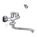 F2114-B Смеситель для ванны с длинным изливом и дивертором Frap F2114-B - фото 16229
