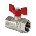 Кран шаровый VALFEX PREMIUM    3/4'' ВР/ВР, бабочка, никел. VF.217.NB1.034.PREMIUM - фото 16498