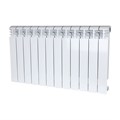 STOUT VEGA 500/100 12 секций радиатор алюминиевый боковое подключение (белый RAL 9016) SRA-1310-050012 - фото 16749