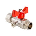 Кран шаровой VALTEC для подключения  манометра, 1/2''нар -1/2''вн.  (VT.806.N.0404) VT.806.N.0404 - фото 18625