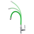MN70112-12 Смеситель для кухни гибкий излив, с гайкой, зеленый/хром Maxonor MN70112-12 - фото 19275
