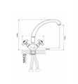 MN4724 Смеситель для кухни хром Maxonor MN4724 - фото 19388 MN4724 Смеситель для кухни хром Maxonor MN4724 - фото 19388