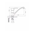 MN4201 Смеситель для кухни, хром Maxonor MN4201