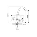 EM4908 Смеситель для кухни хром Maxonor Ekko EM4908 - фото 19489 EM4908 Смеситель для кухни хром Maxonor Ekko EM4908 - фото 19489