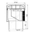 Аэратор (клапан воздушный) канализац. б/н Дн110 невентилир стояков HL HUTTERER & LECHNER HL900NECO