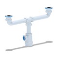 АНИ Сифон 1 1/2''*40 двойной ГРОТ (A-3000) A3000 - фото 20318