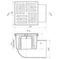 Ани Трап горизонт ф110 (15 х15) с гидрозатвором, решетка пласт. TA1110 TA1110 - фото 21030