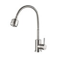 Смеситель для кухни VALFEX Atria Сhrome с гибк. изливом, нерж. сталь VF.73304 - фото 21240