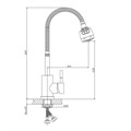 Смеситель для кухни VALFEX Atria Сhrome с гибк. изливом, нерж. сталь VF.73304 - фото 21241 Смеситель для кухни VALFEX Atria Сhrome с гибк. изливом, нерж. сталь VF.73304 - фото 21241