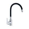 Смеситель для кухни с гибким изливом VALFEX Estreya Chrome/Black VF.70112-7 - фото 21250