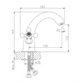Смеситель для раковины VALFEX Libra Сhrome VF.1019 - фото 21301 Смеситель для раковины VALFEX Libra Сhrome VF.1019 - фото 21301