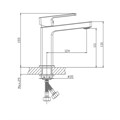 Смеситель для раковины VALFEX Arcadia Chrome VF.10615 - фото 21419 Смеситель для раковины VALFEX Arcadia Chrome VF.10615 - фото 21419