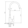 Смеситель для кухни с гибким изливом VALFEX Estreya Red VF.70112-6 - фото 21578 Смеситель для кухни с гибким изливом VALFEX Estreya Red VF.70112-6 - фото 21578