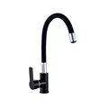 Смеситель для кухни с гибким изливом VALFEX Estreya Black VF.70113-7 - фото 22002